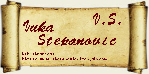 Vuka Stepanović vizit kartica